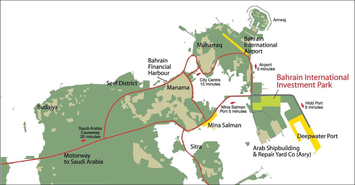 mapa de Bahrein 2030