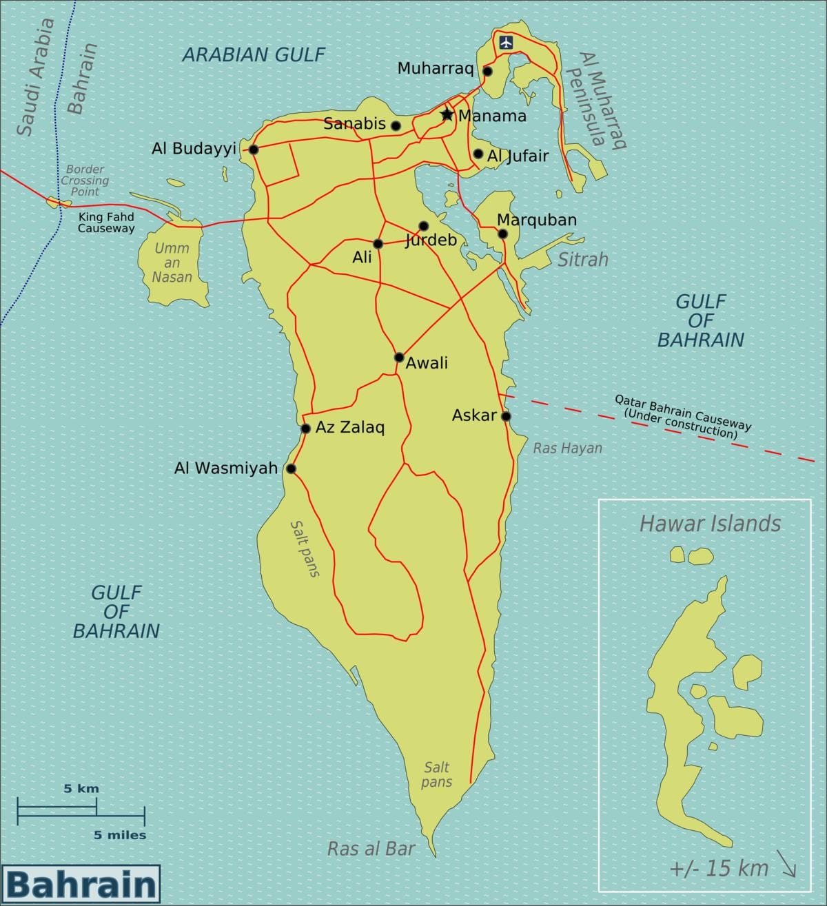 Bahrain o aparcadoiro do aeroporto internacional mapa