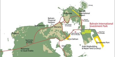 Mapa de Bahrein 2030