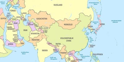 Mapa de Bahrein asia