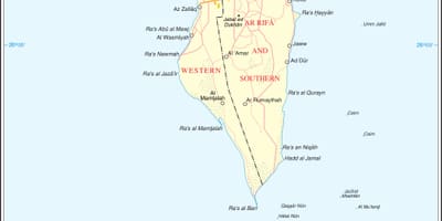 Bahrain mapa político